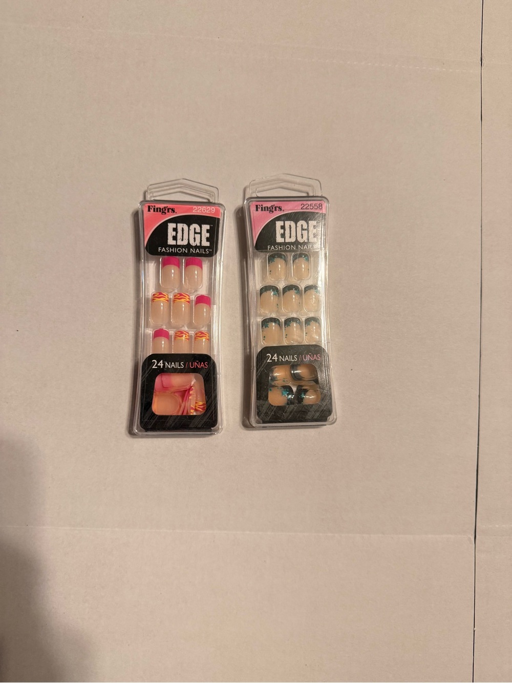 EDGE Fashion Nails 2 sets  - kiss nail dress 6 sets